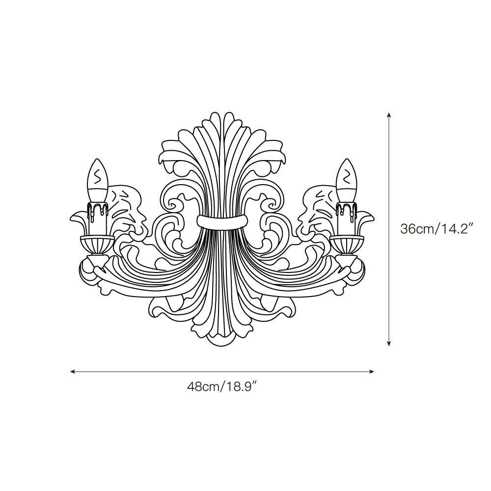 Nerine Plaster Wall Lamp