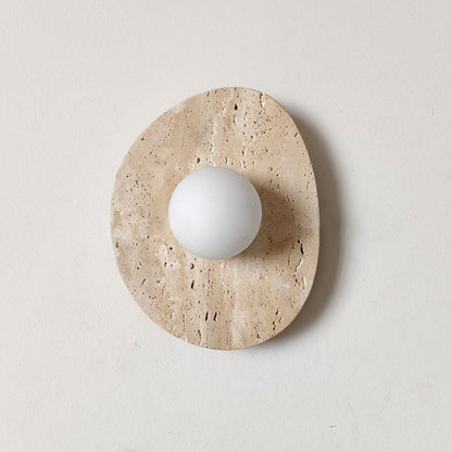 Hesor Travertine Wall Lamp