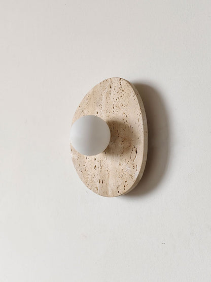 Hesor Travertine Wall Lamp