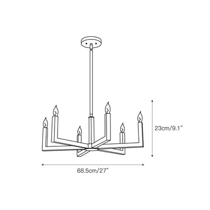Ancona Brass Chandelier
