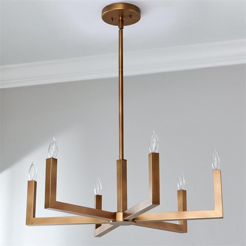 Ancona Brass Chandelier