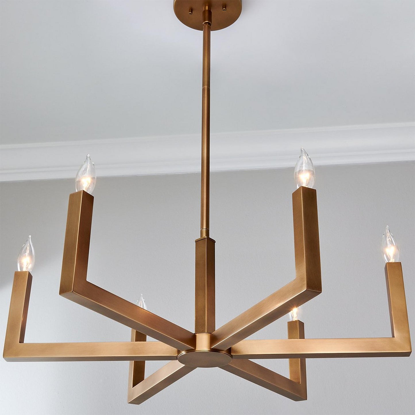 Ancona Brass Chandelier