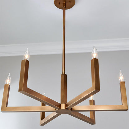 Ancona Brass Chandelier