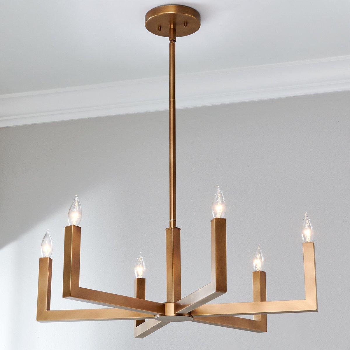 Ancona Brass Chandelier