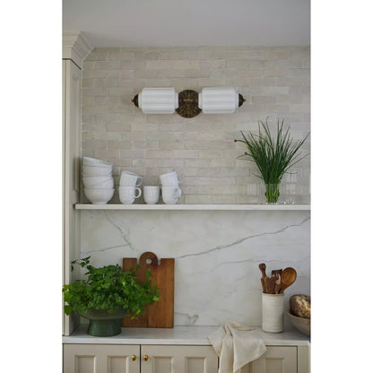 Fluorite Scallop Glass Sconce