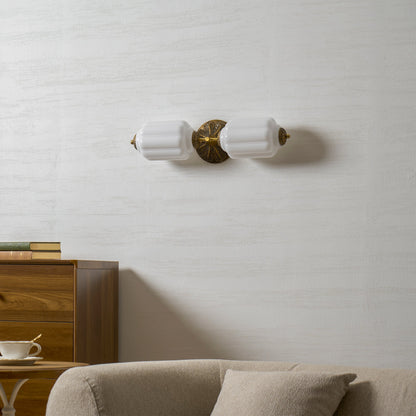 Fluorite Scallop Glass Sconce