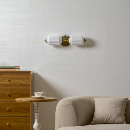Fluorite Scallop Glass Sconce