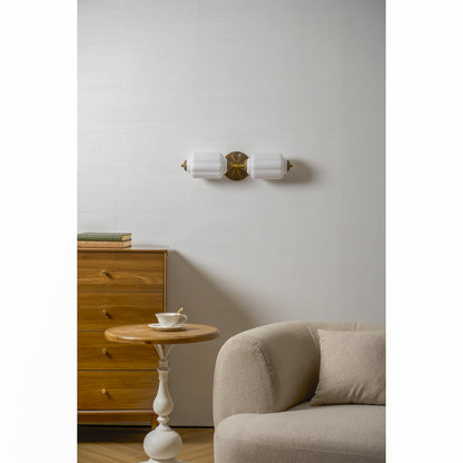Fluorite Scallop Glass Sconce