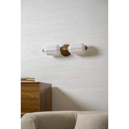 Fluorite Scallop Glass Sconce