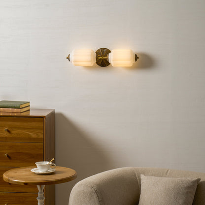 Fluorite Scallop Glass Sconce