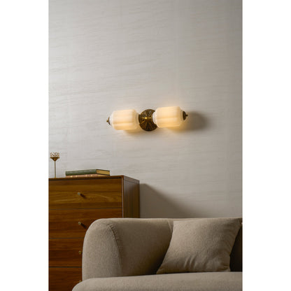 Fluorite Scallop Glass Sconce