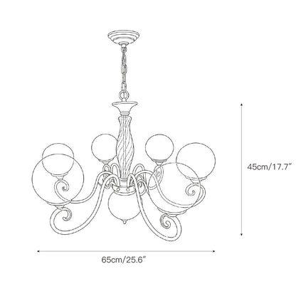 Everard Glass Chandelier