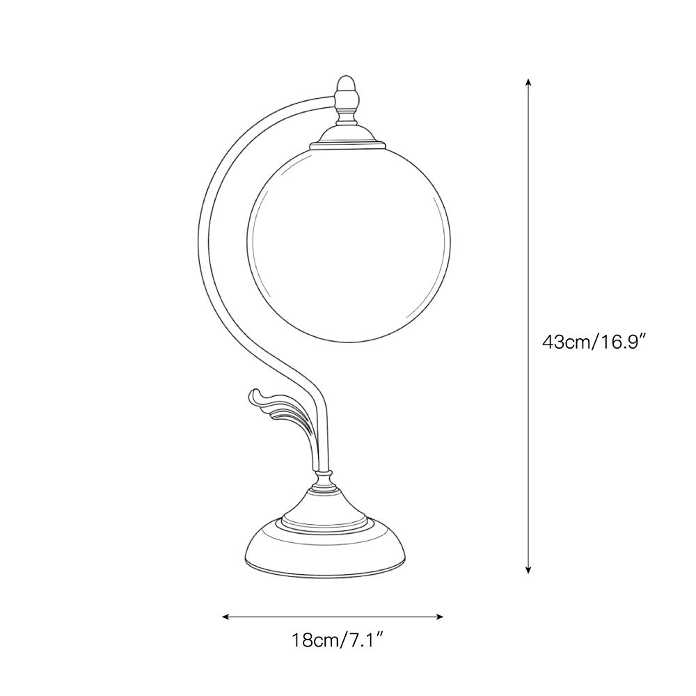 Everard Glass Table Lamp