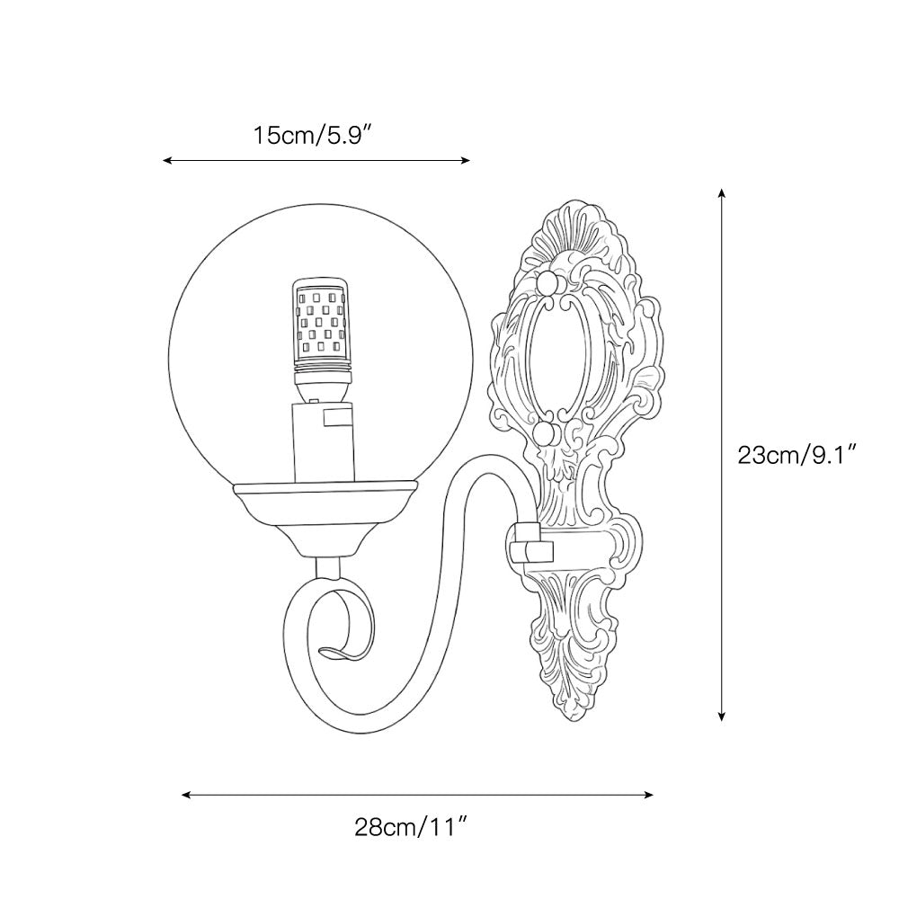 Everard Glass Wall Lamp