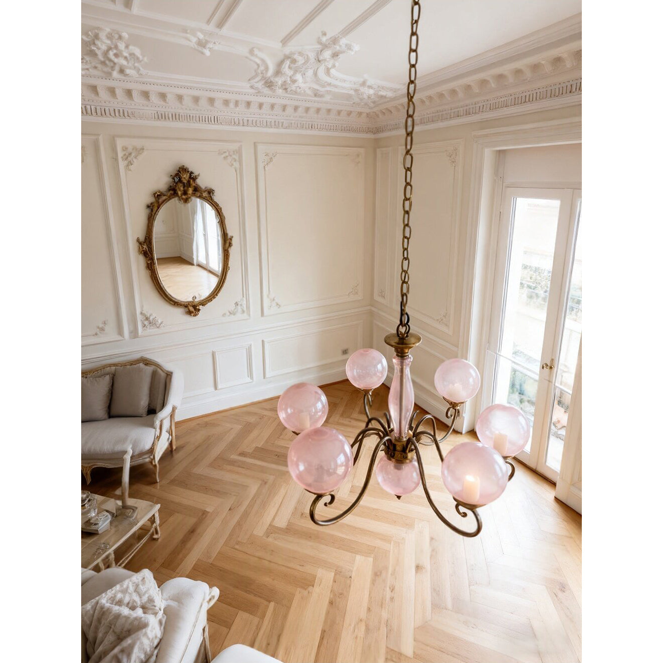 Everard Glass Chandelier