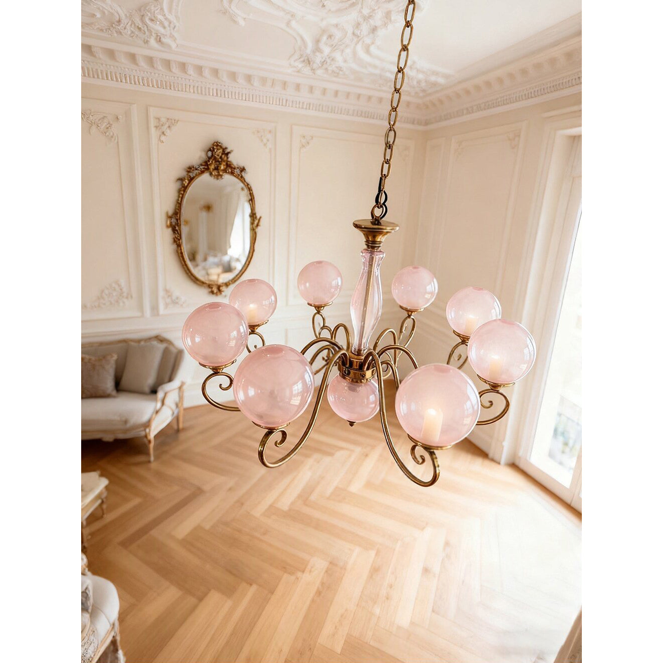 Everard Glass Chandelier