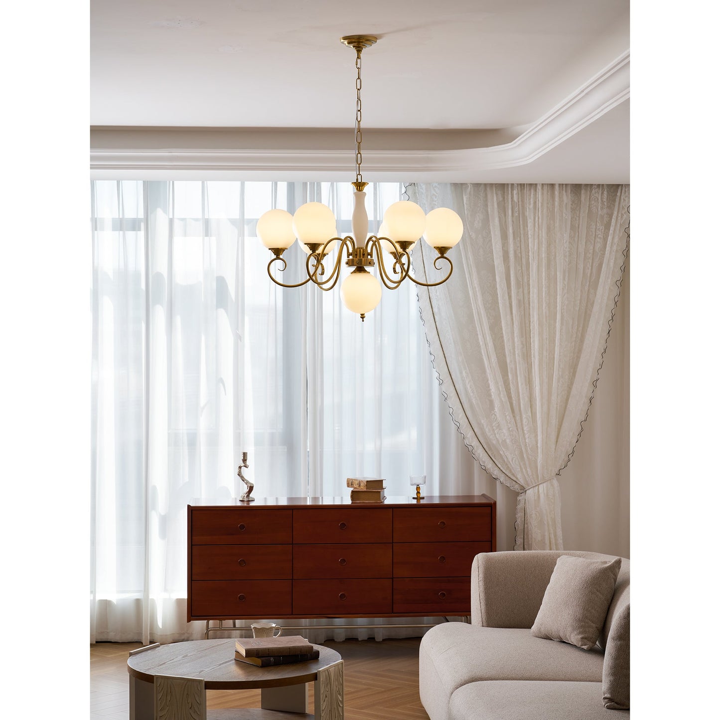 Everard Glass Chandelier