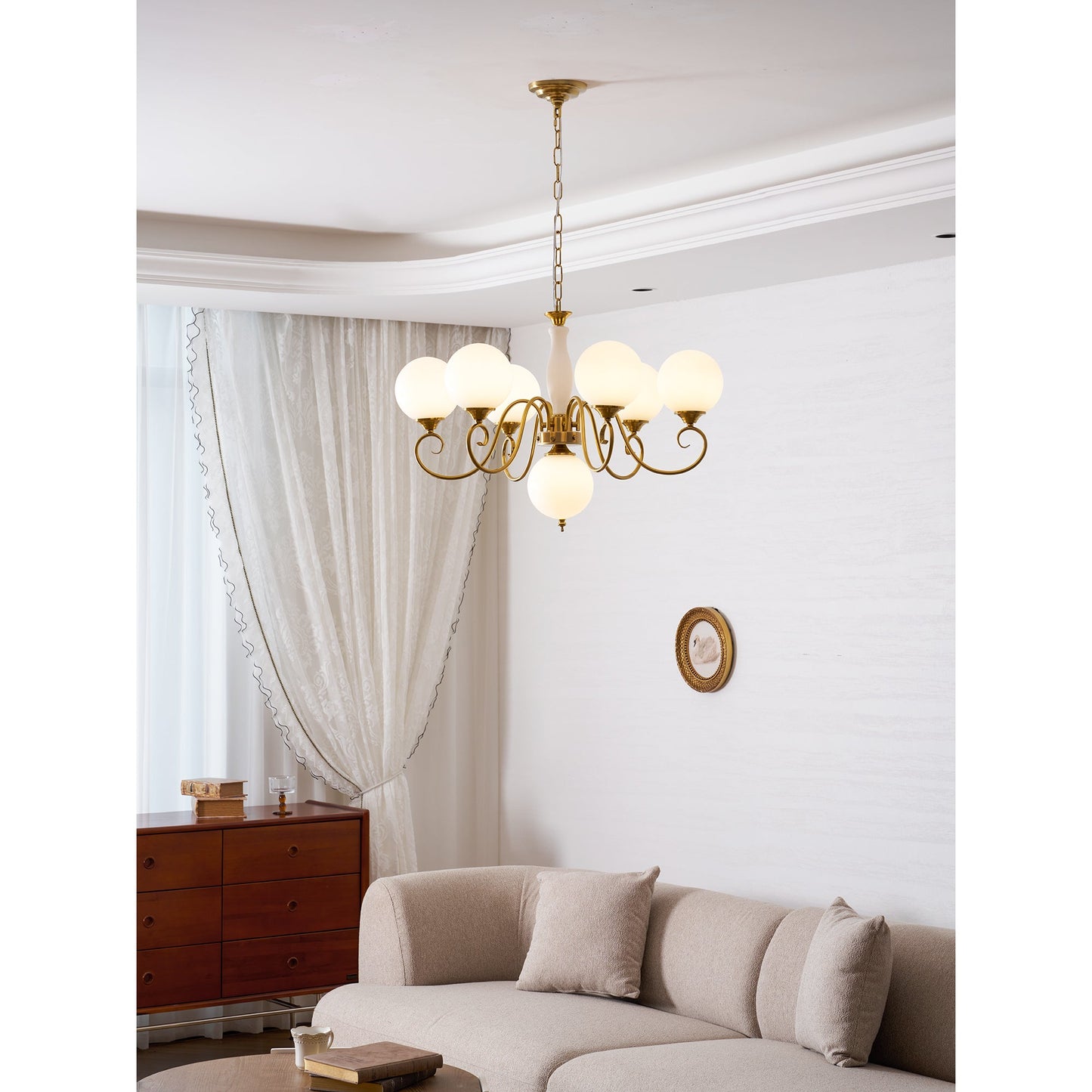 Everard Glass Chandelier