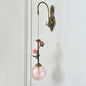 Everard Glass Rose Wall Sconce