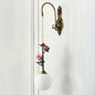 Everard Glass Rose Wall Sconce