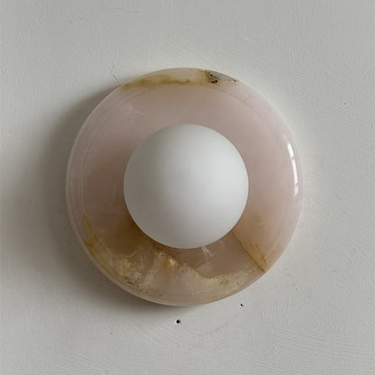 Solene Pink Onyx Wall Sconce