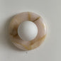 Solene Pink Onyx Wall Sconce