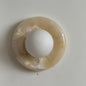 Solene Pink Onyx Wall Sconce