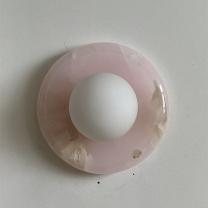 Solene Pink Onyx Wall Sconce