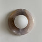 Solene Pink Onyx Wall Sconce