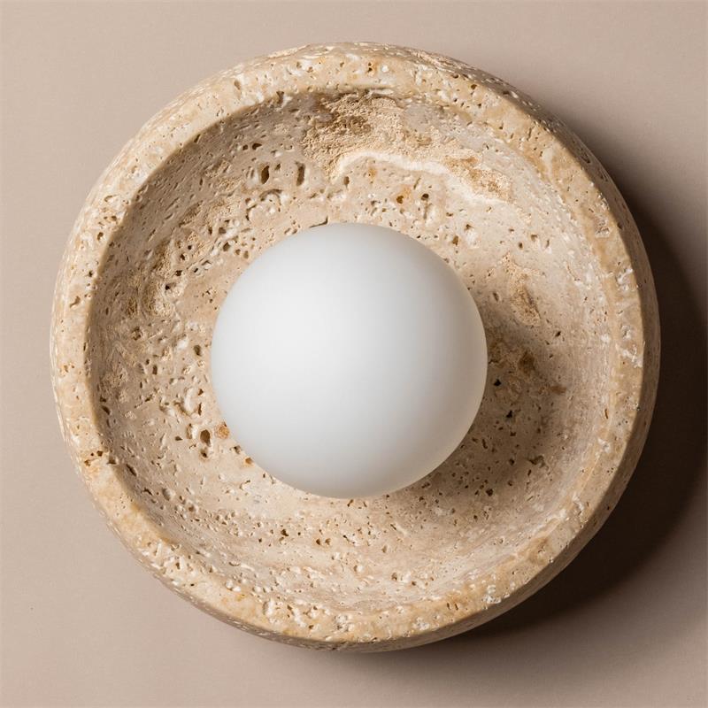 Tavira Travertine Wall Lamp