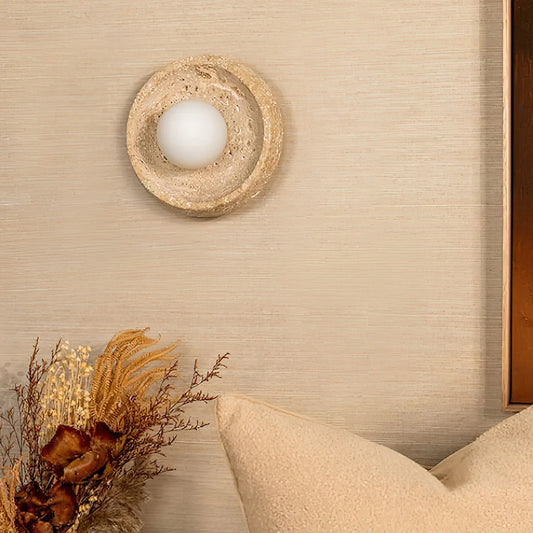 Tavira Travertine Wall Lamp