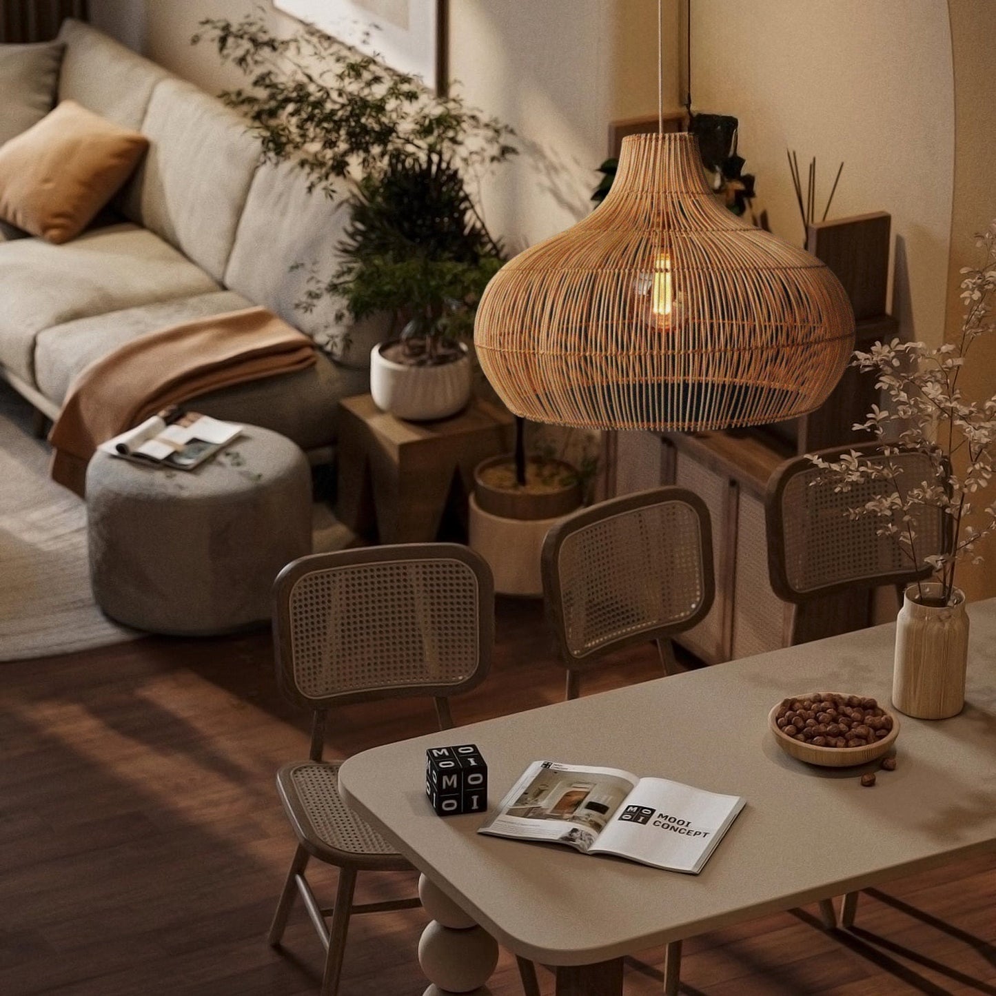 Sabara Rattan Pendant Lamp
