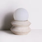 Asterope Travertine Table Lamp (Built-in Battery)