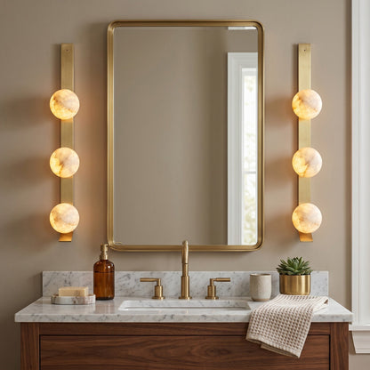 Fizi Alabaster Wall Sconce