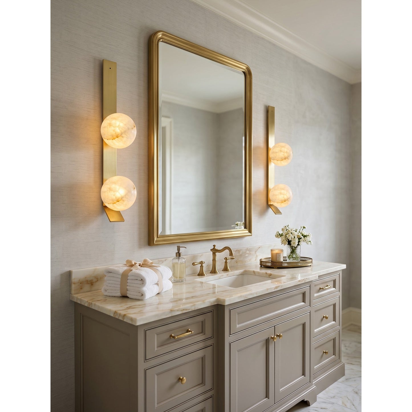 Fizi Alabaster Wall Sconce