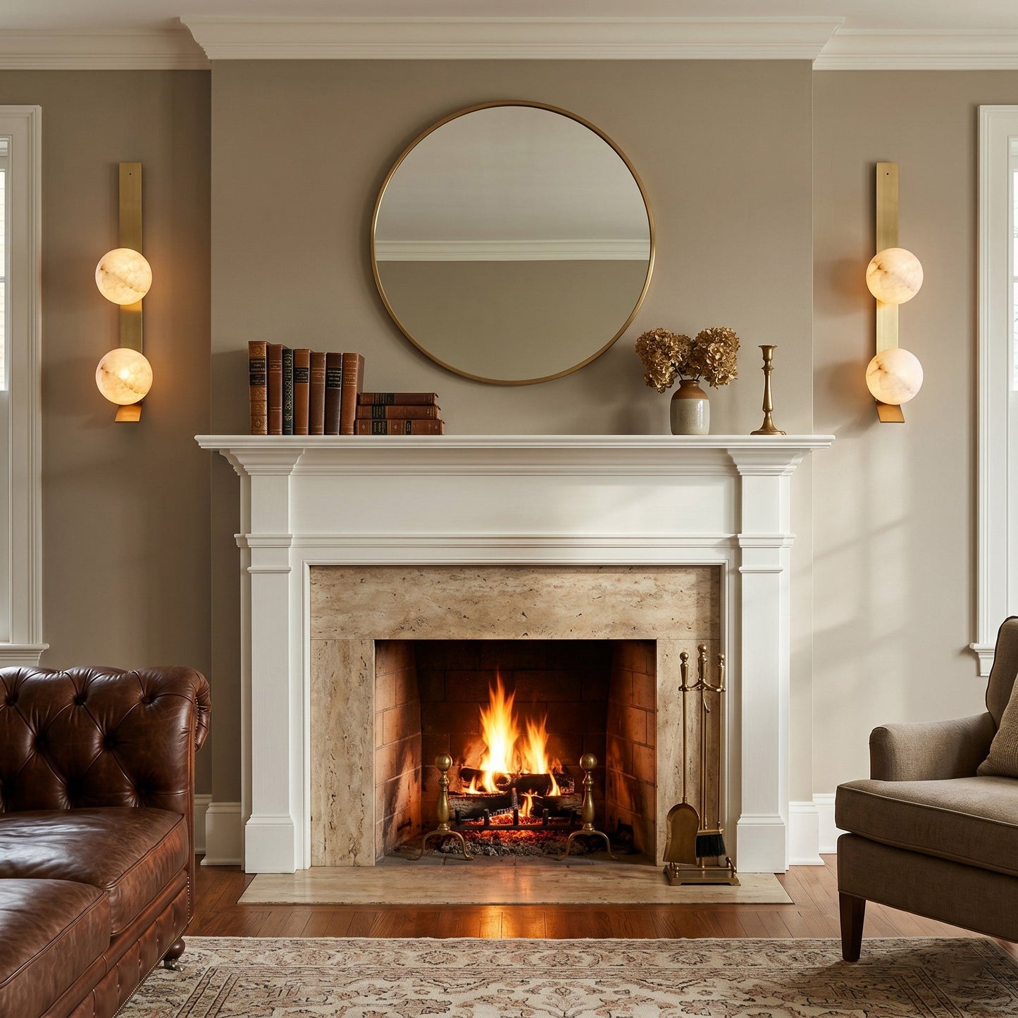 Fizi Alabaster Wall Sconce