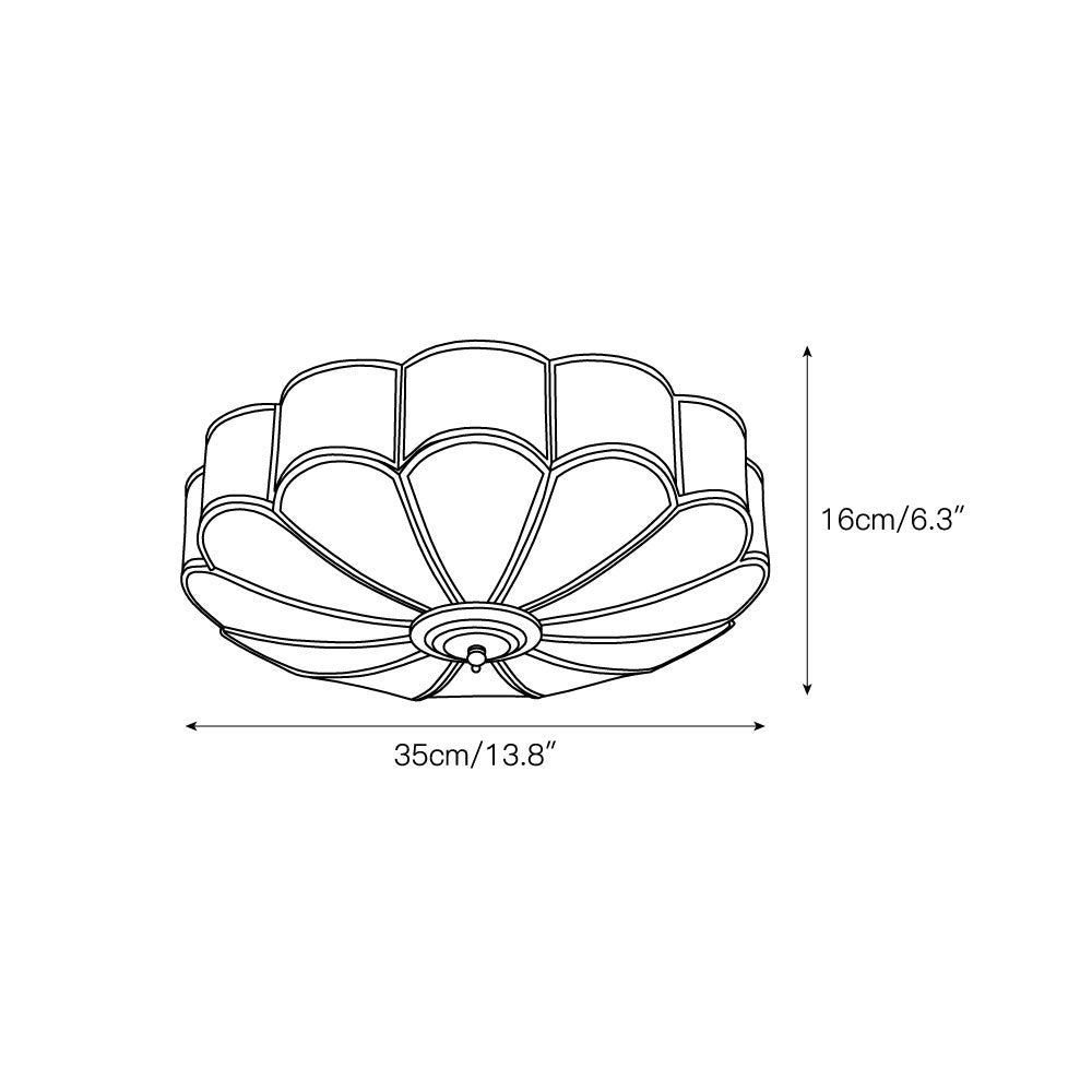 Halo Shape Glass Ceiling Lamp