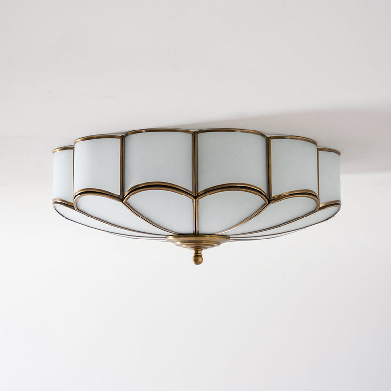 Halo Shape Glass Ceiling Lamp