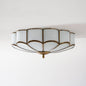 Halo Shape Glass Ceiling Lamp