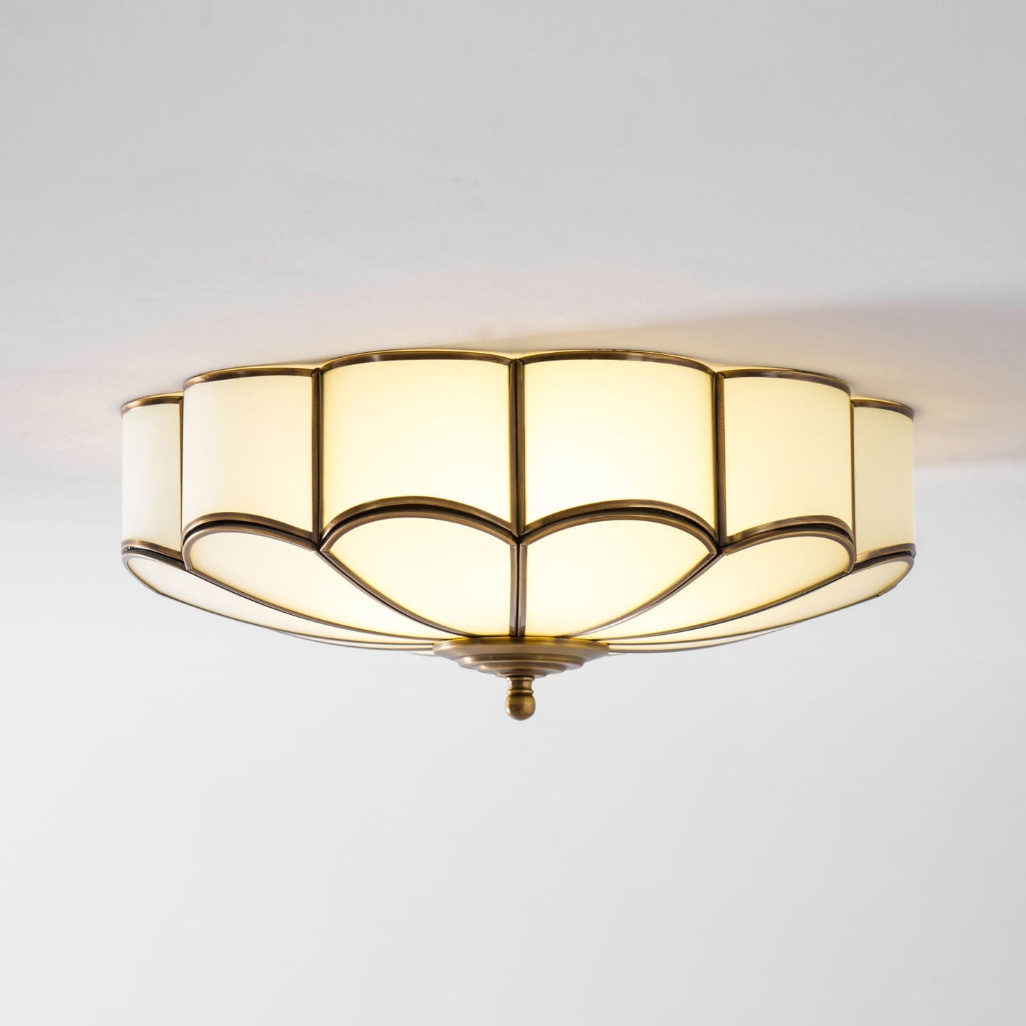 Halo Shape Glass Ceiling Lamp