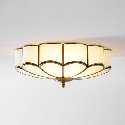 Halo Shape Glass Ceiling Lamp