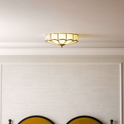 Halo Shape Glass Ceiling Lamp