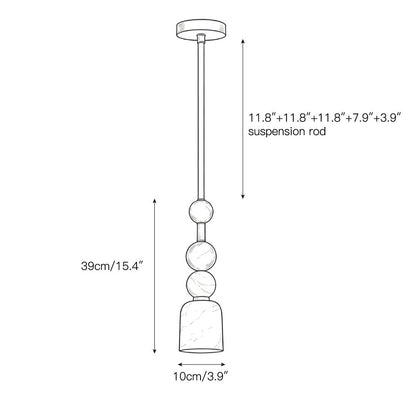 Elmis Alabaster Pendant Lamp