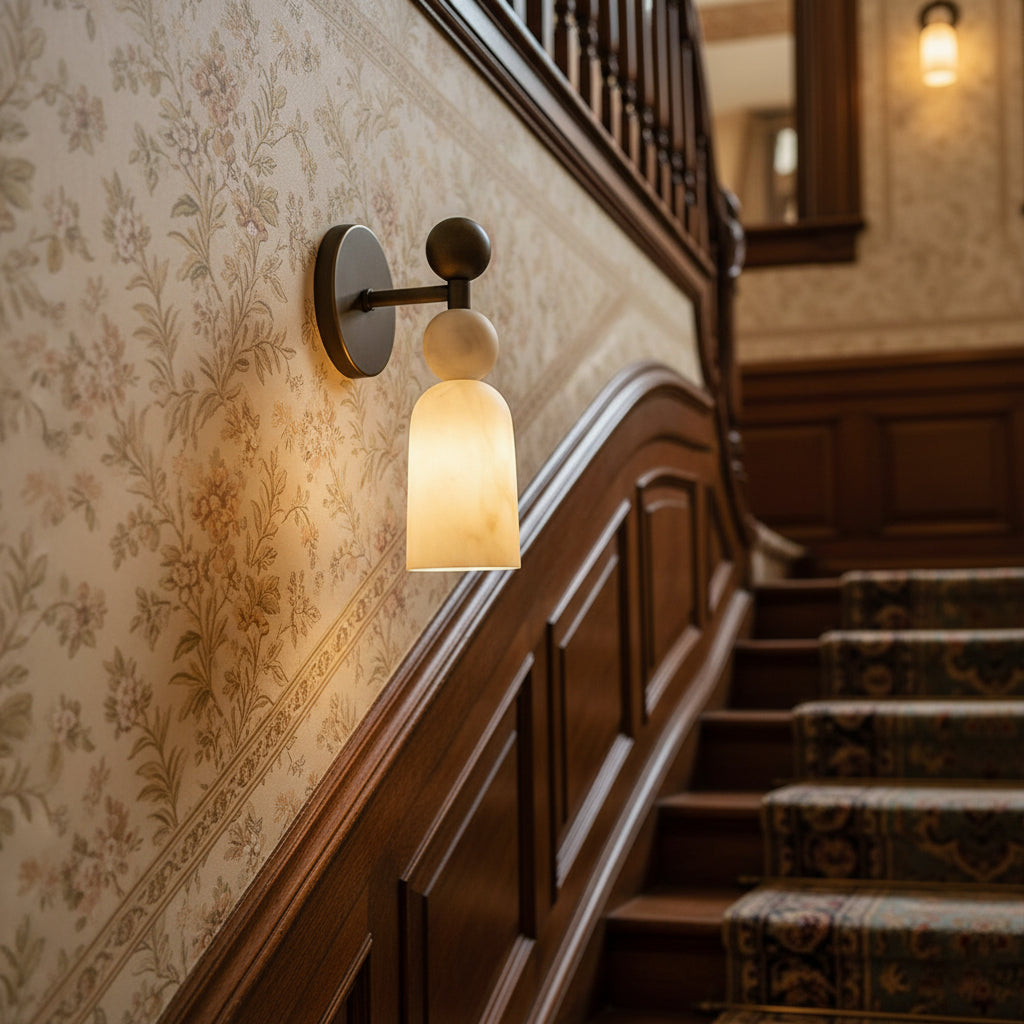 Elmis Alabaster Wall Lamp