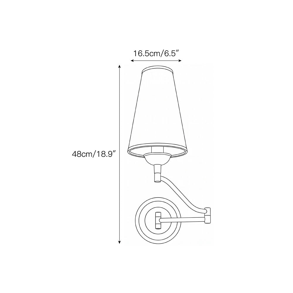 Fontaine Rocker Arm Wall Sconce