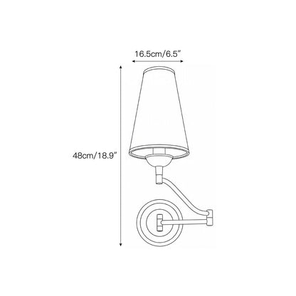 Fontaine Rocker Arm Wall Sconce