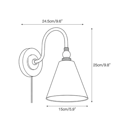 Stanmere Brass Plug-in Wall Sconce