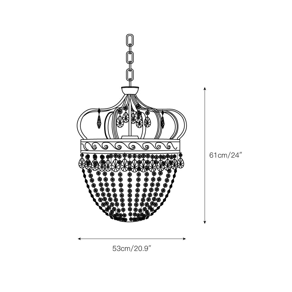 Calyn Tear Drop Chandelier