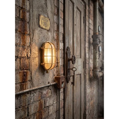 Ilex Brass Bunker Sconce