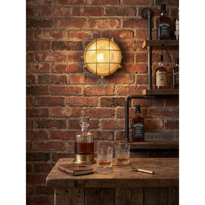 Ilex Brass Bunker Sconce